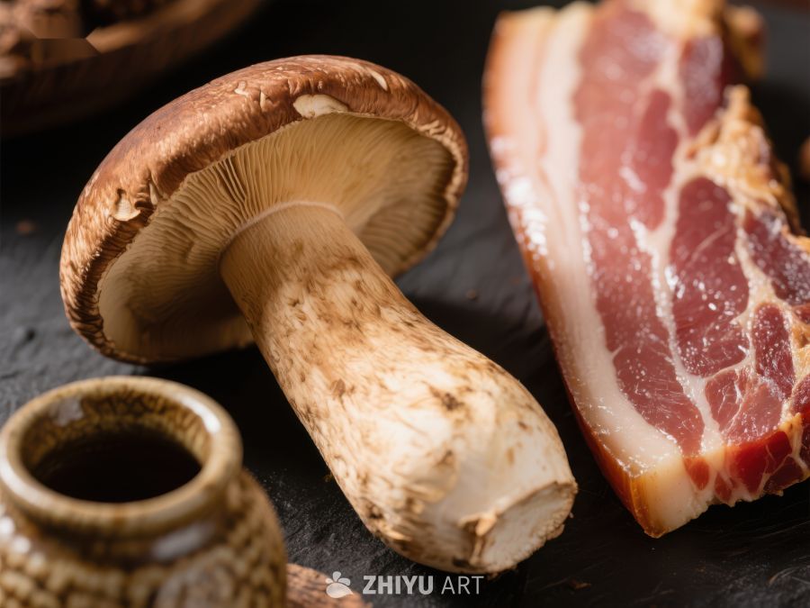 蘑菇与培根的美味组合 381