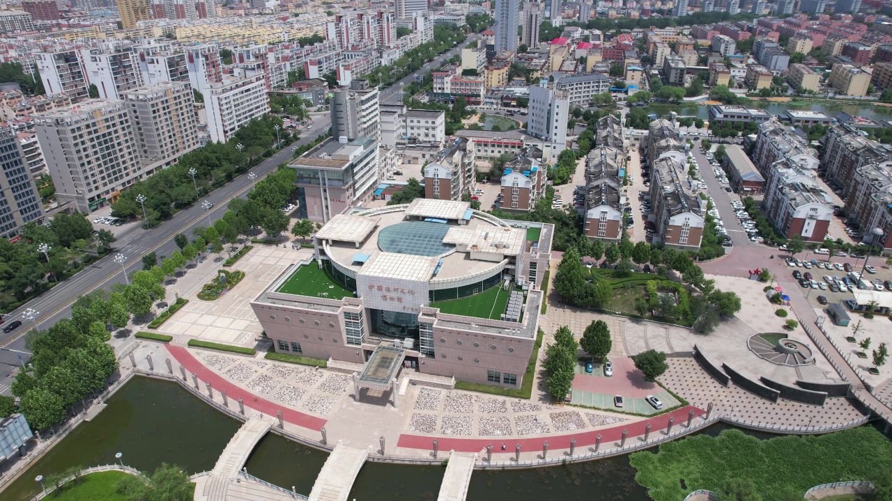 聊城中国运河文化博物馆航拍