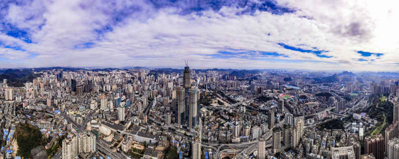 贵州贵阳城市风光全景图