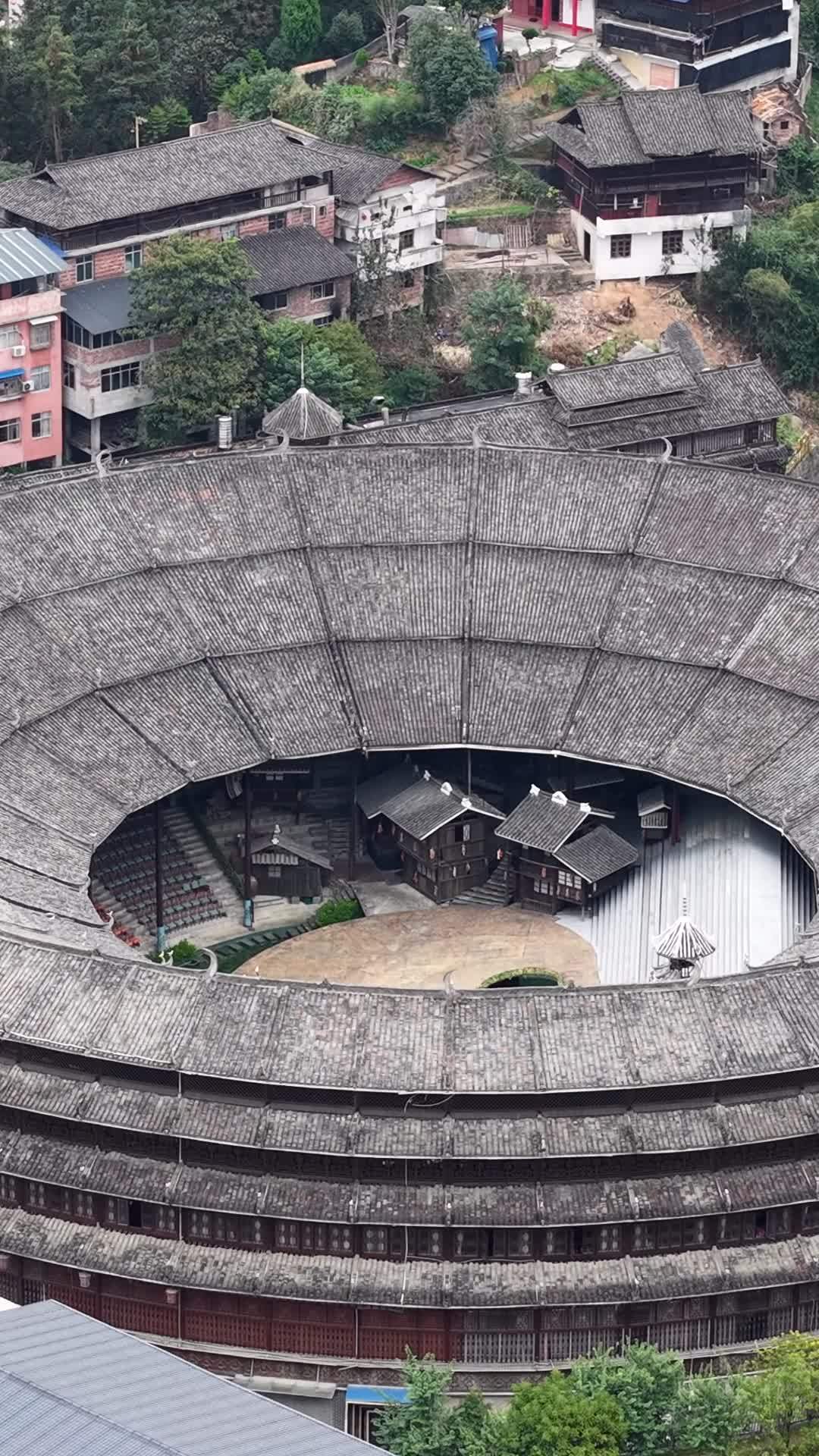 客家土楼的壮丽景观