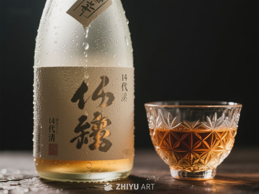 清酒与精致酒杯的静谧组合 165