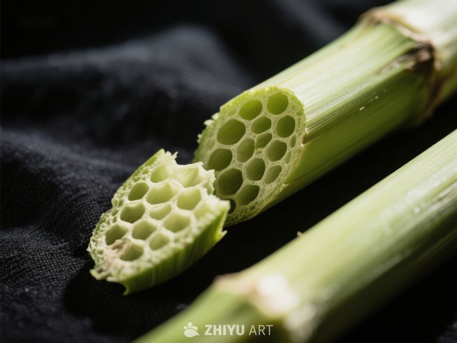 新鲜莲藕切面特写 510