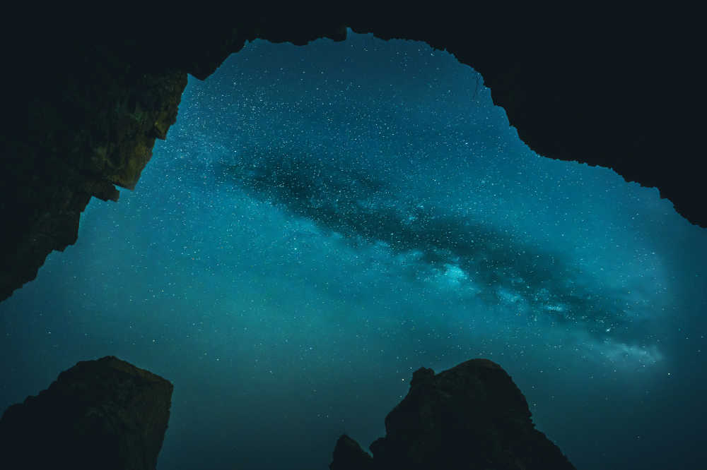 田横岛夜晚繁星