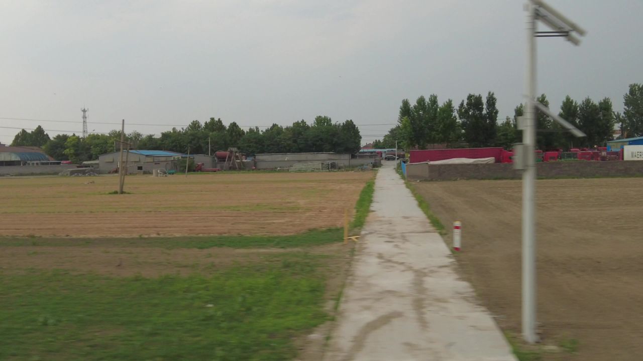 旅游旅途火车窗外风景风光实拍 