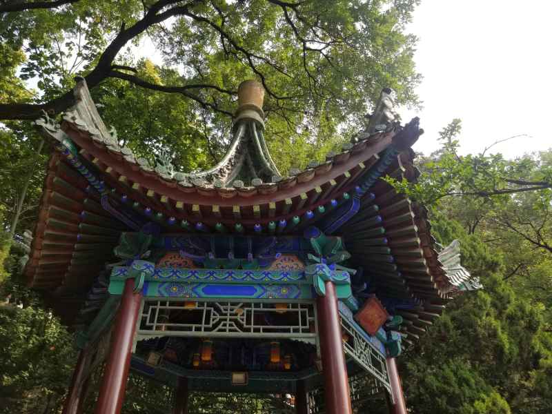 中国西安 碑林 亭角