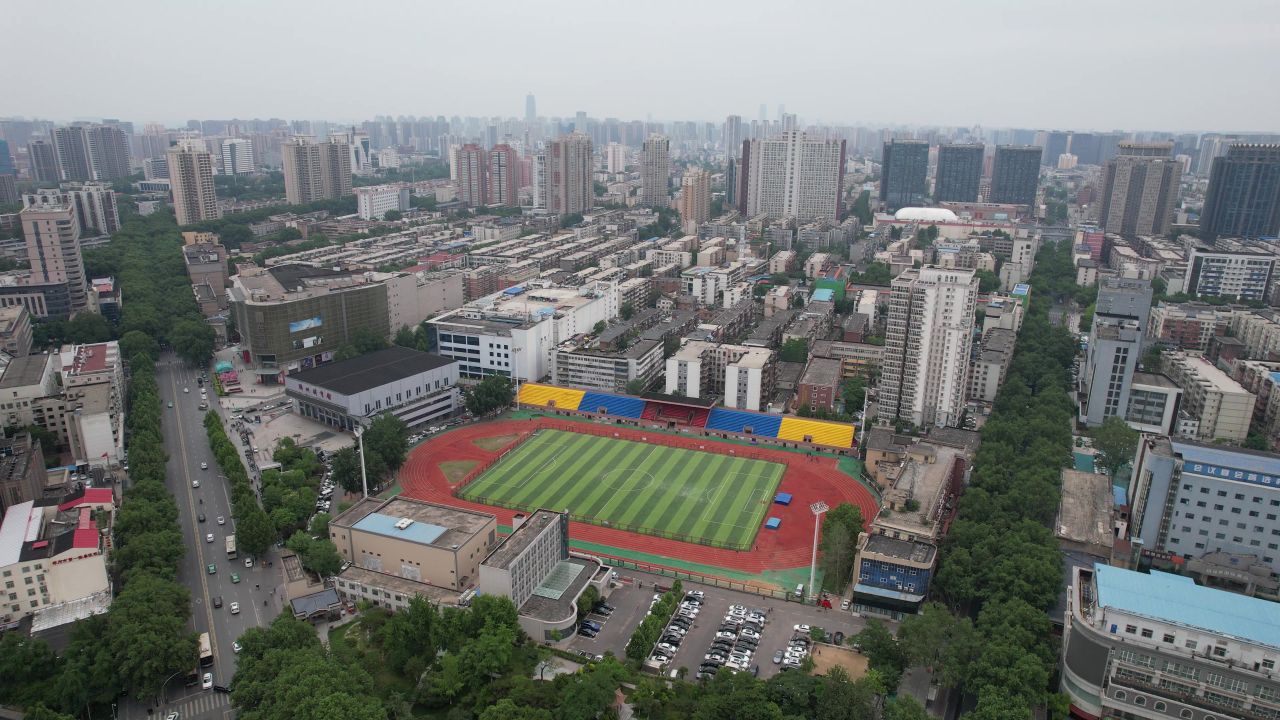 河南郑州城市风光航拍