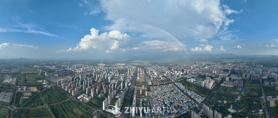 忻州市区彩虹全景图