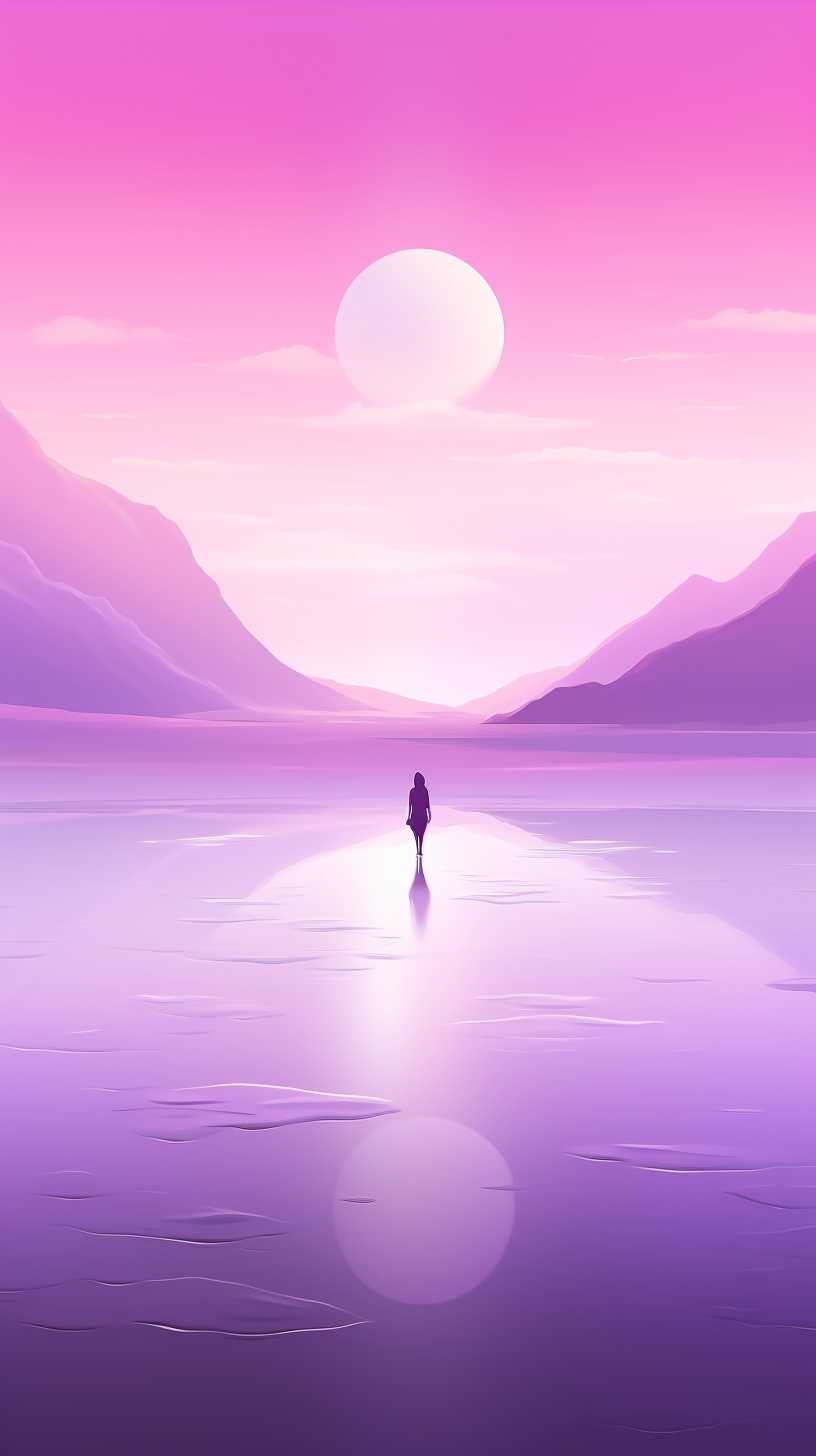 紫色唯美背景图