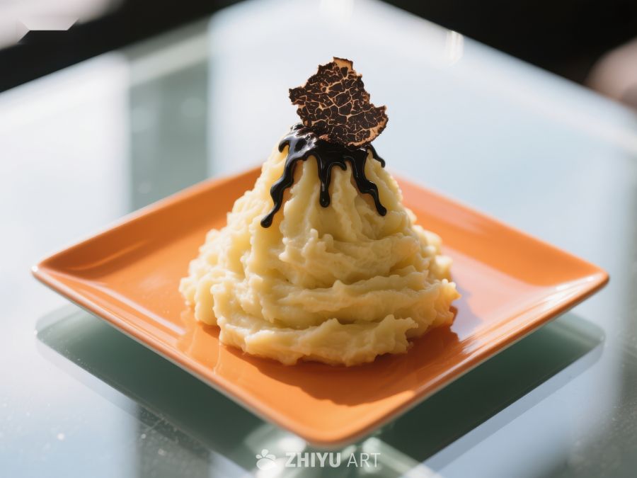 奶油土豆泥配黑松露片