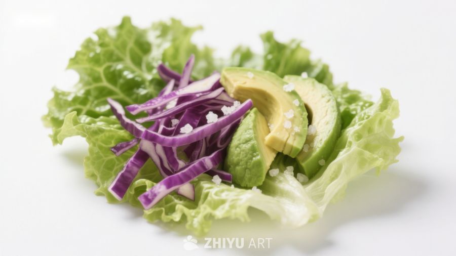 生菜紫甘蓝牛油果沙拉