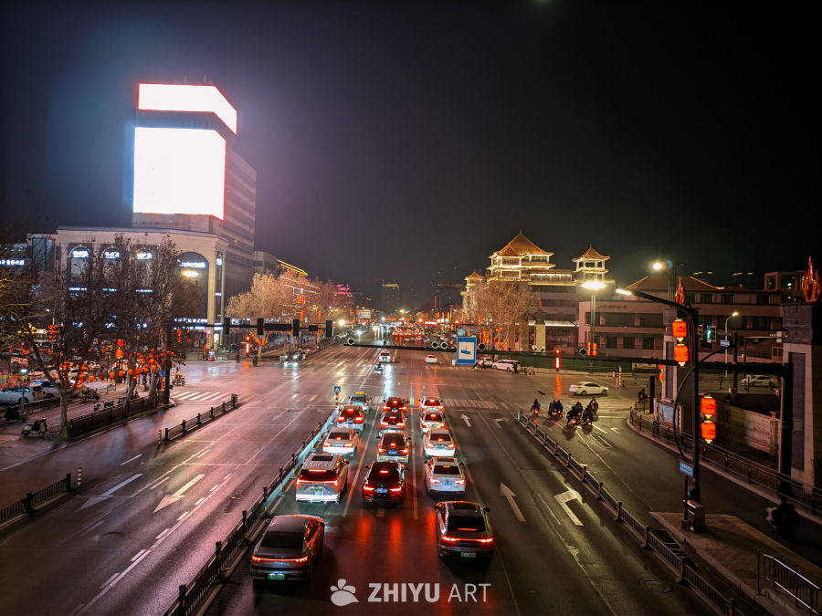 都市夜景车流