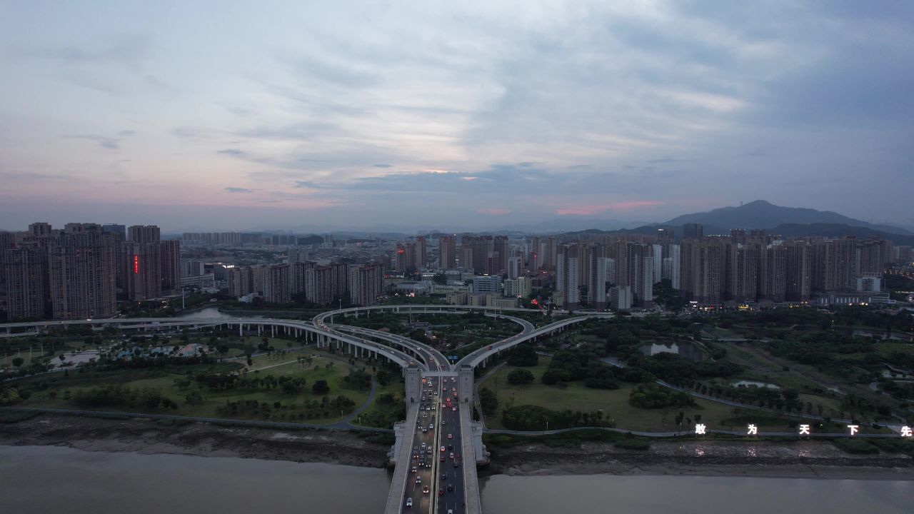 福建泉州城市风光地标建筑航拍