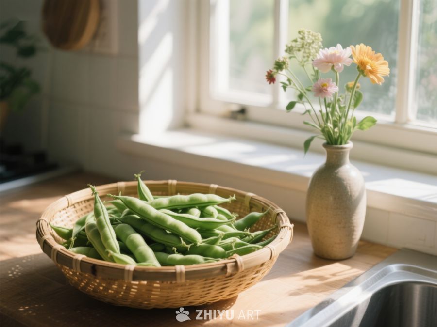 窗边的豆荚与花瓶 134