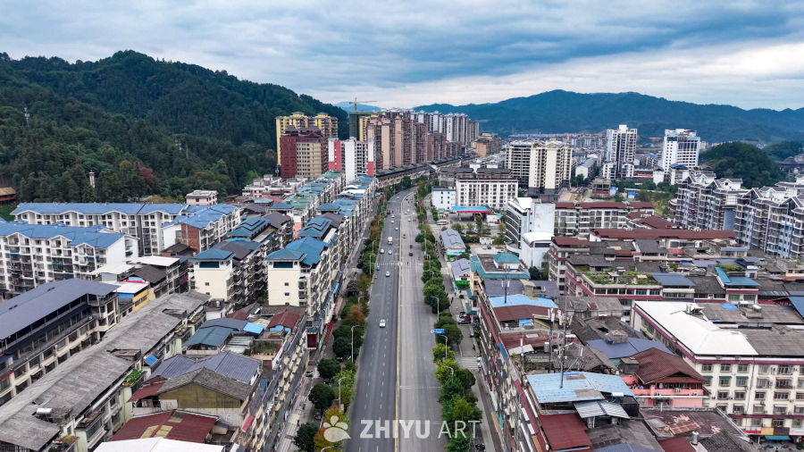 城市全景俯瞰图