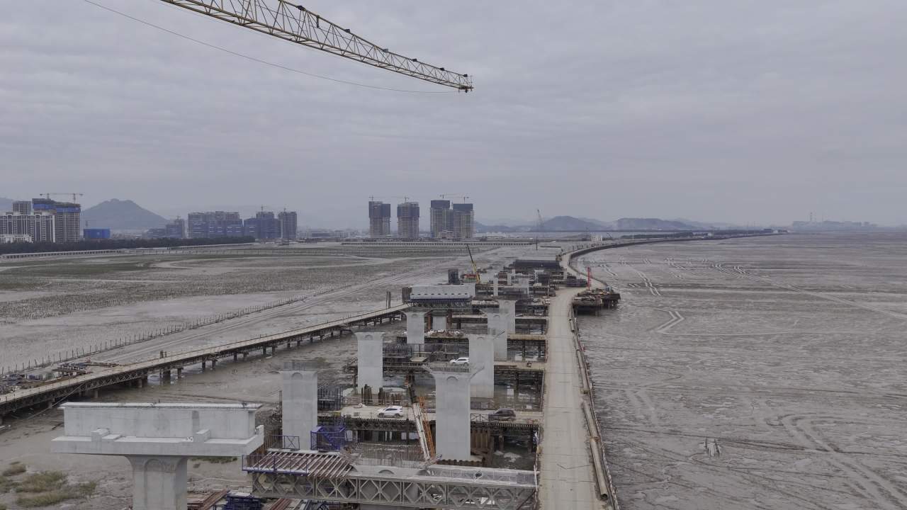 滨海栈道建设工地 7