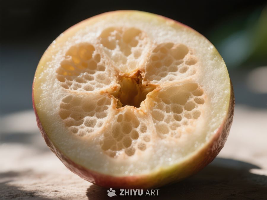 被啃食的苹果内部结构 8
