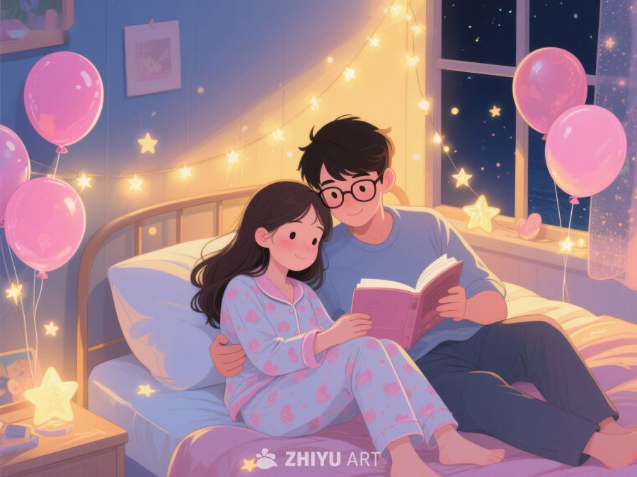温馨夜晚共读时光 904