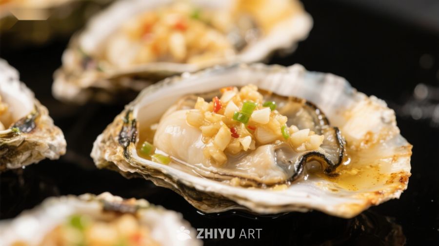 蒜蓉牡蛎：美味海鲜佳肴