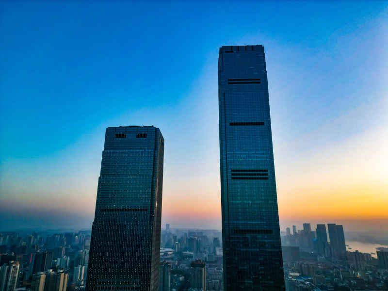 长沙国金中心IFS航拍摄影图