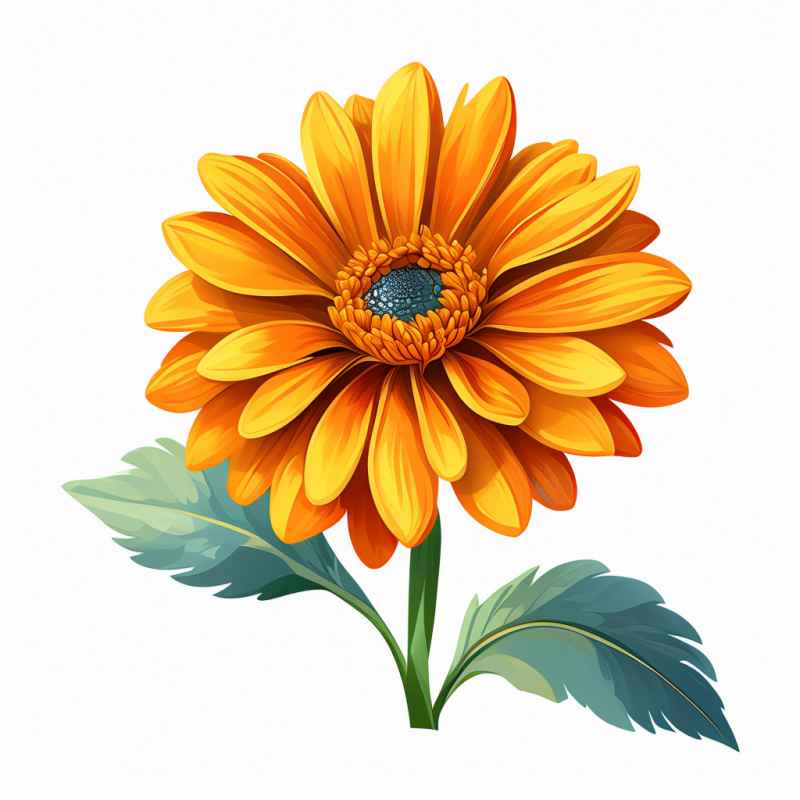 春季金盏菊扁平插画 4