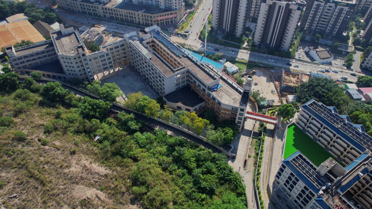 航拍福州机电学校景观 4