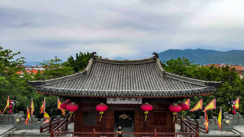 福建泉州城市风光航拍图 