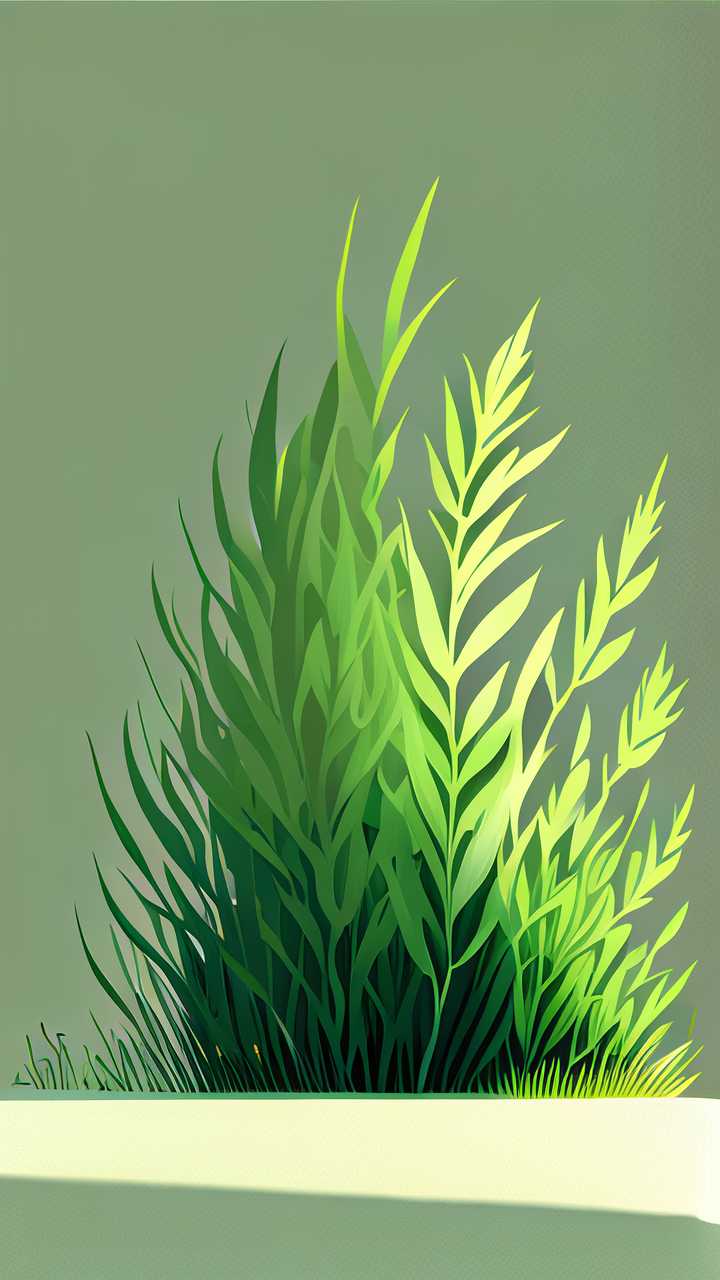 绿色小草清新