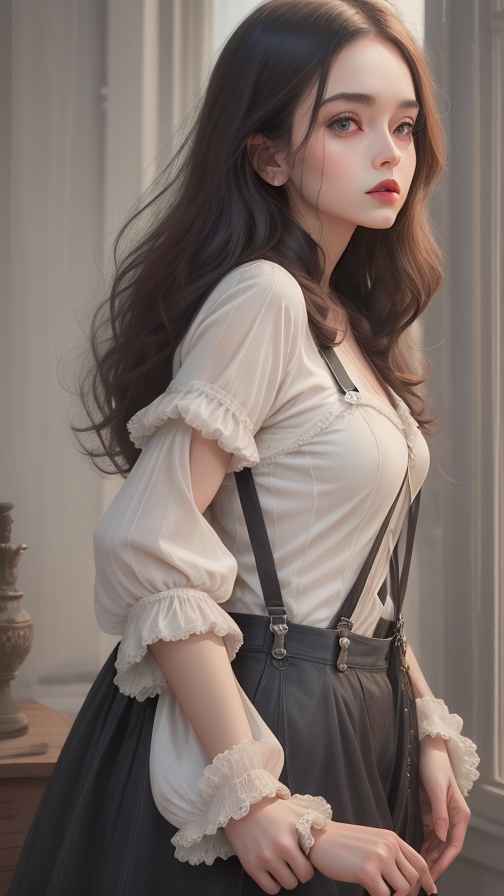 吊带美女
