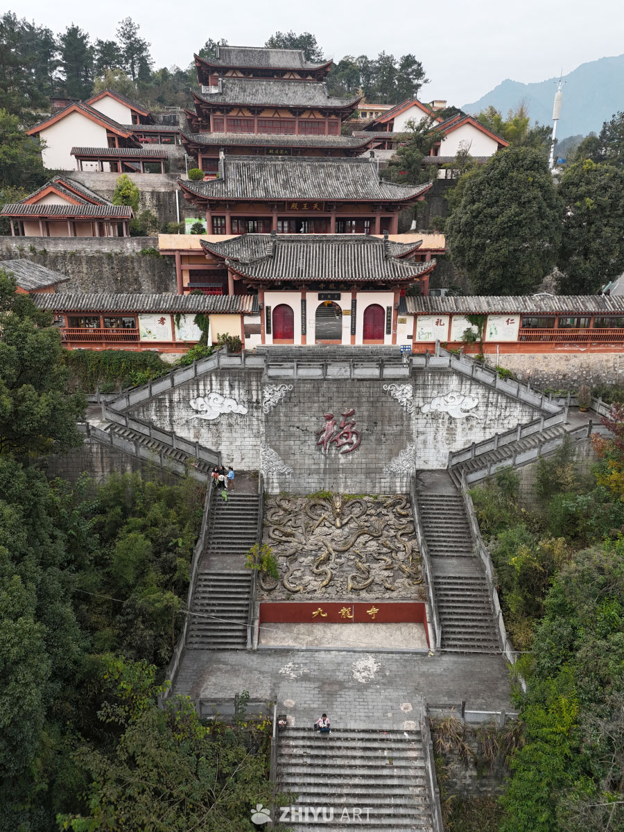 九龙寺航拍景观
