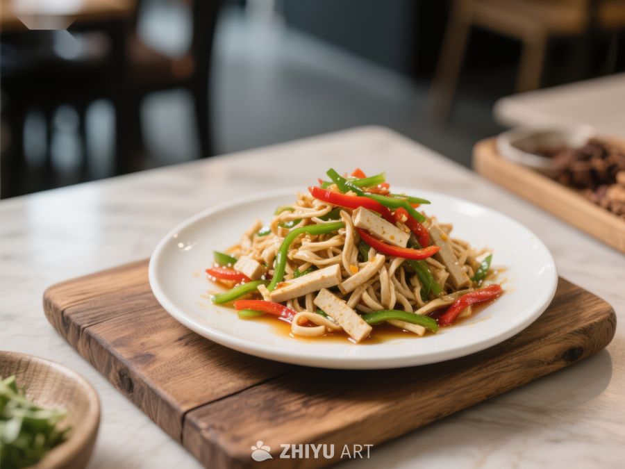 青红椒炒豆干，色香味俱全 1173