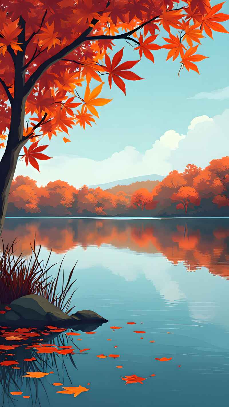 秋天唯美深秋景色 9