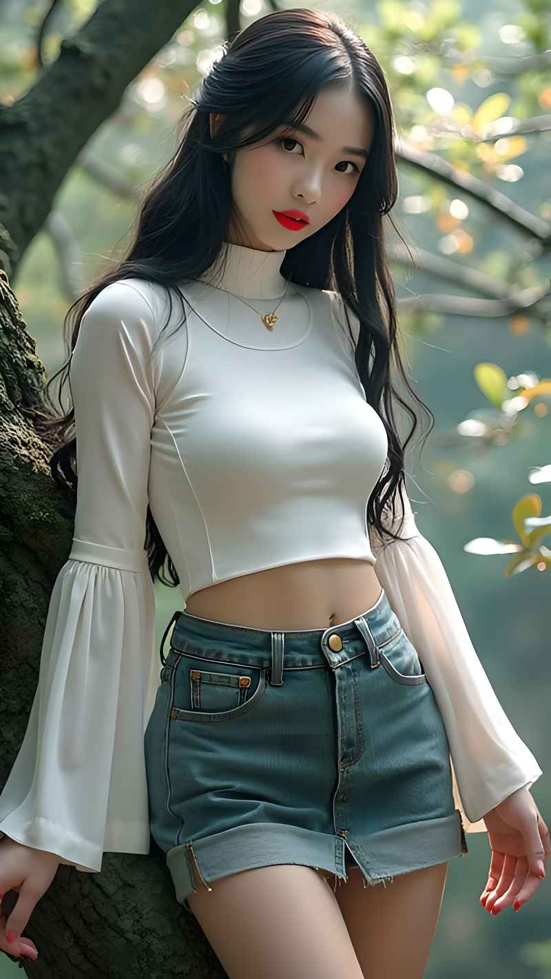 森林系列特色风格美女 41