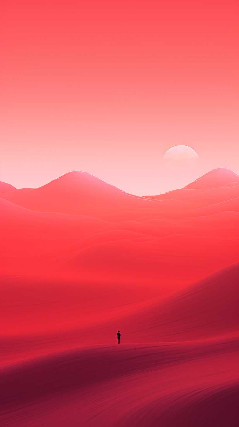 红色背景艺术图