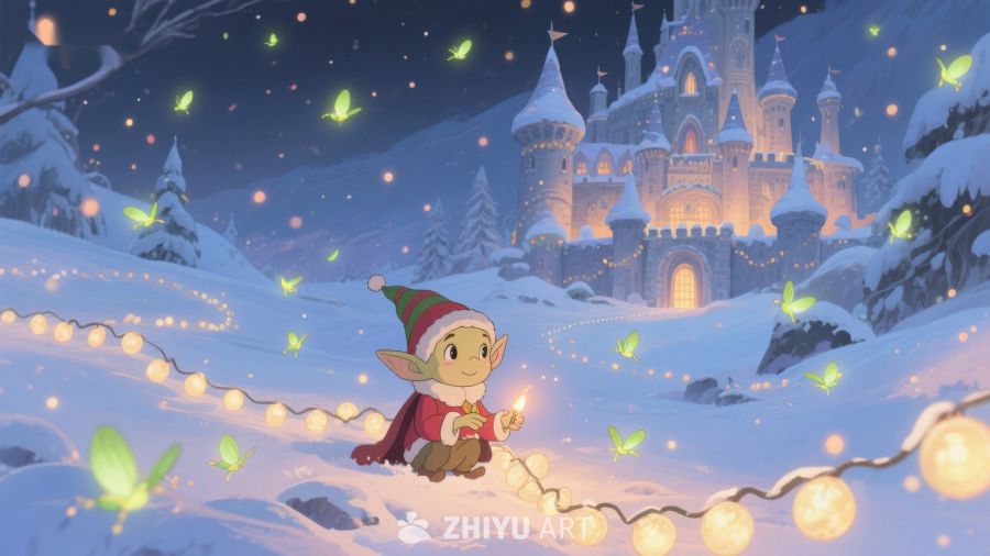 雪夜精灵与城堡 378