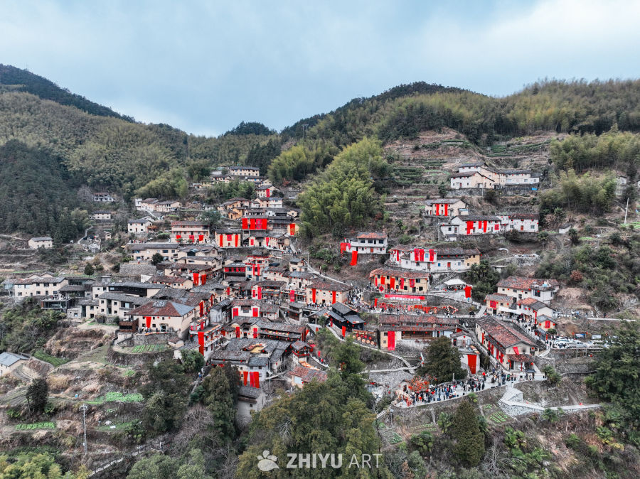 航拍浙江丽水松阳陈家铺村 30