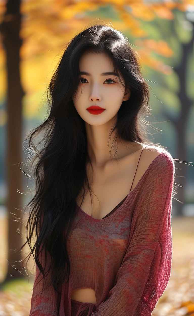 秋天下宽松美女 23