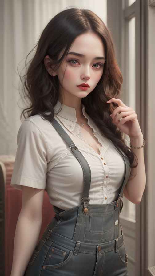 吊带美女