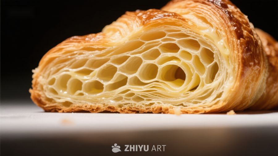 酥脆可颂的层次结构