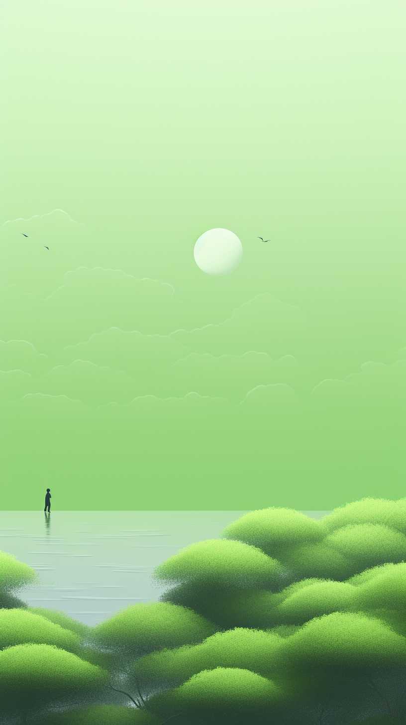 浅绿色背景图