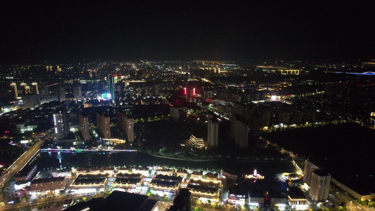 江苏宿迁城市风光旅游景区航拍