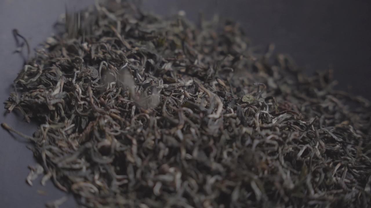 茶叶的自然散落