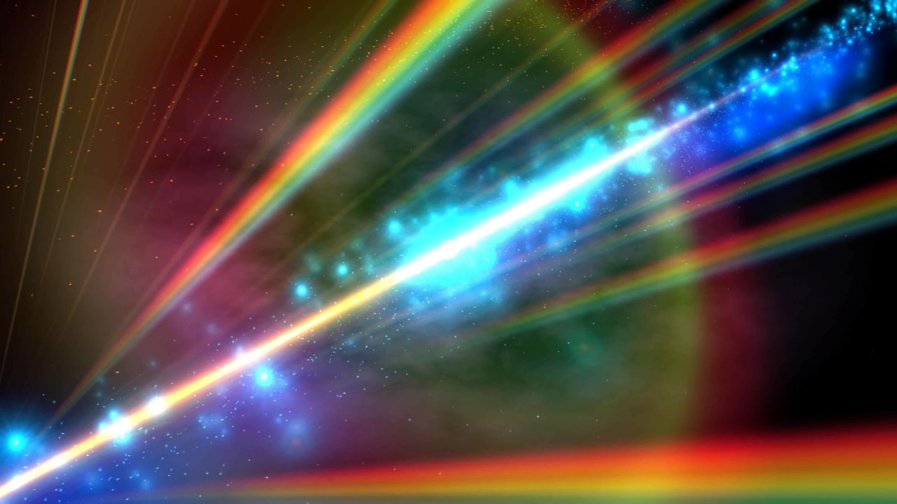 彩虹光束粒子