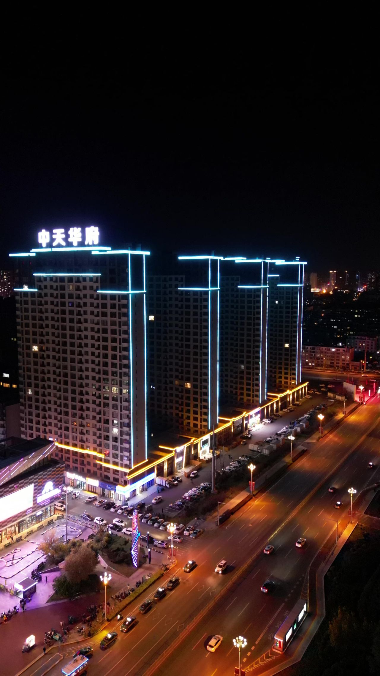 盘锦城市夜景