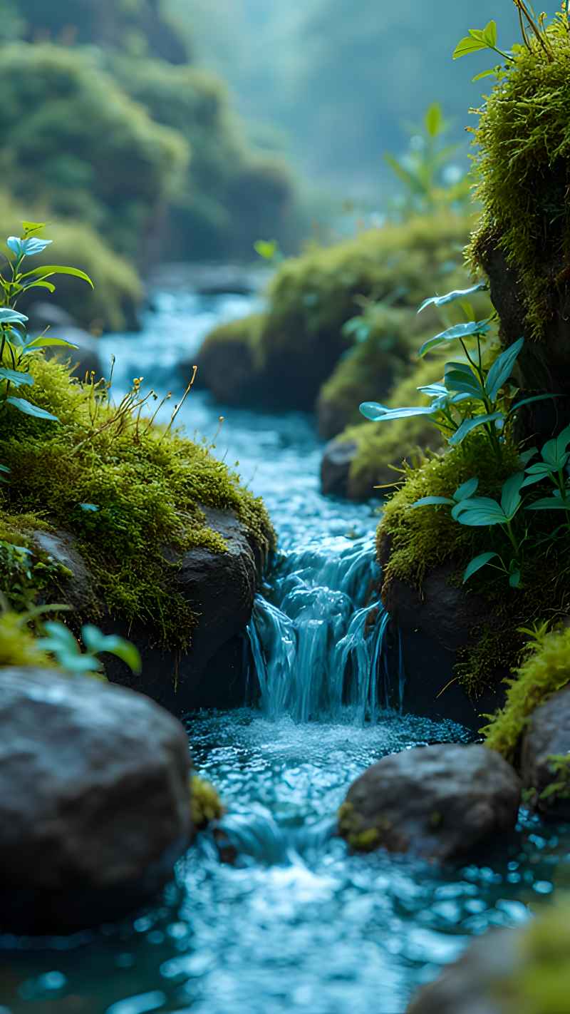 未来风格大自然森林超自然风景画质 1