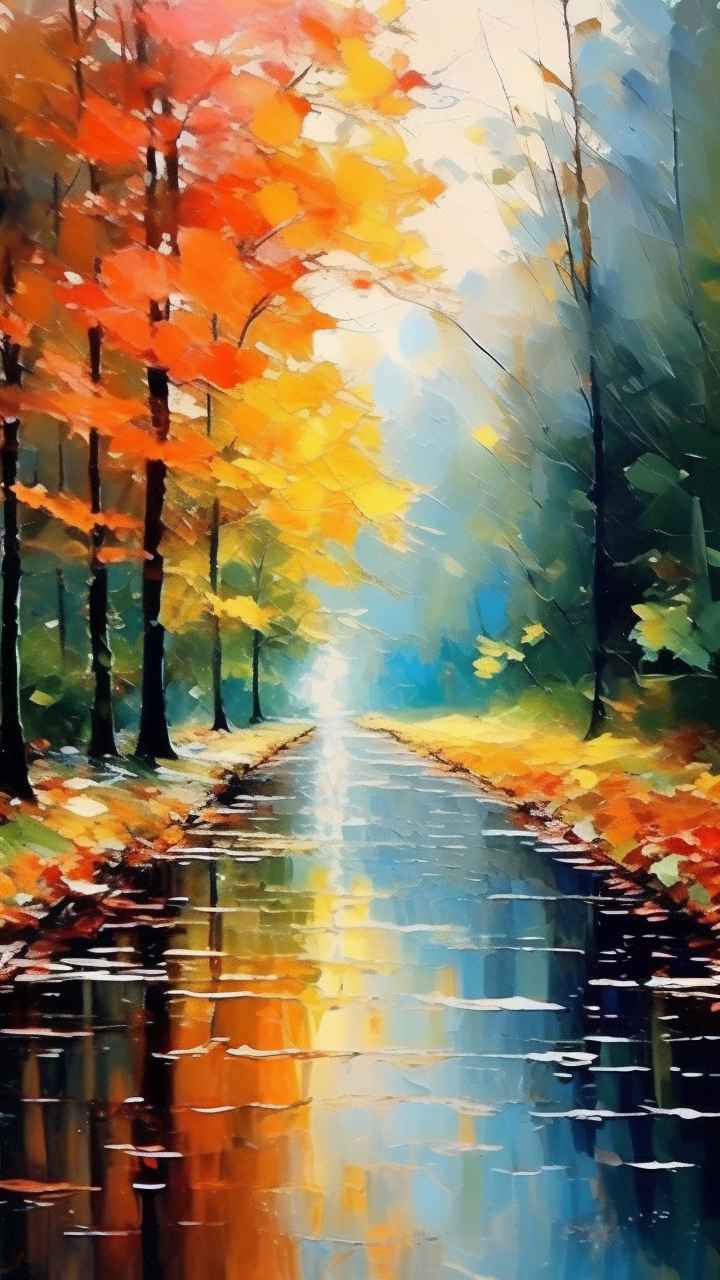 印象派插画莫奈风格