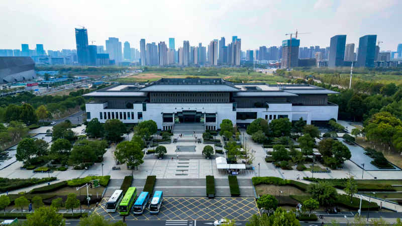 安徽合肥城市风光航拍图 