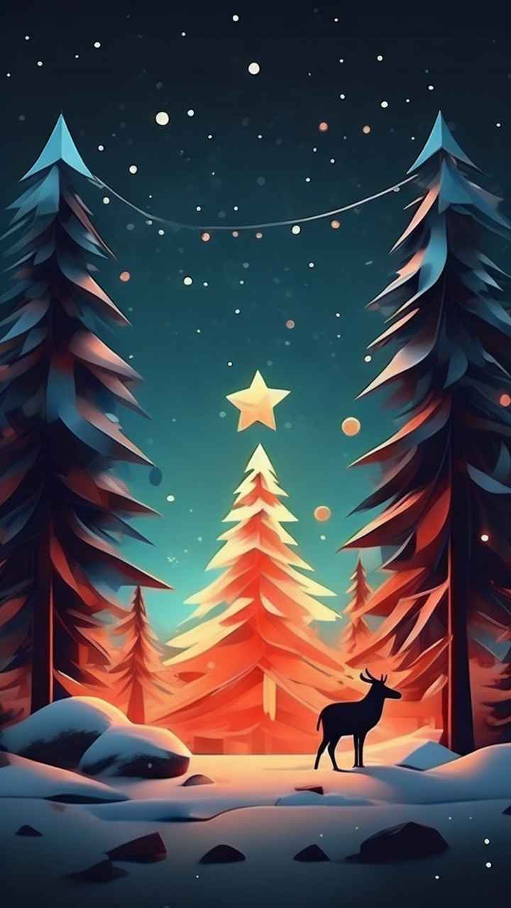 圣诞节插画背景图 55