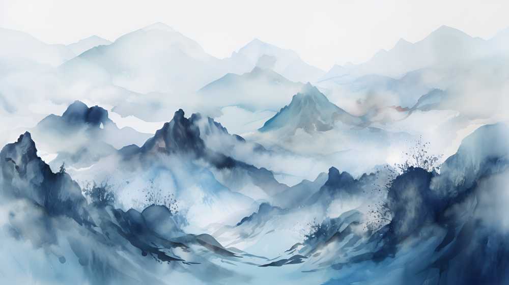 山水画每一幅都是艺术