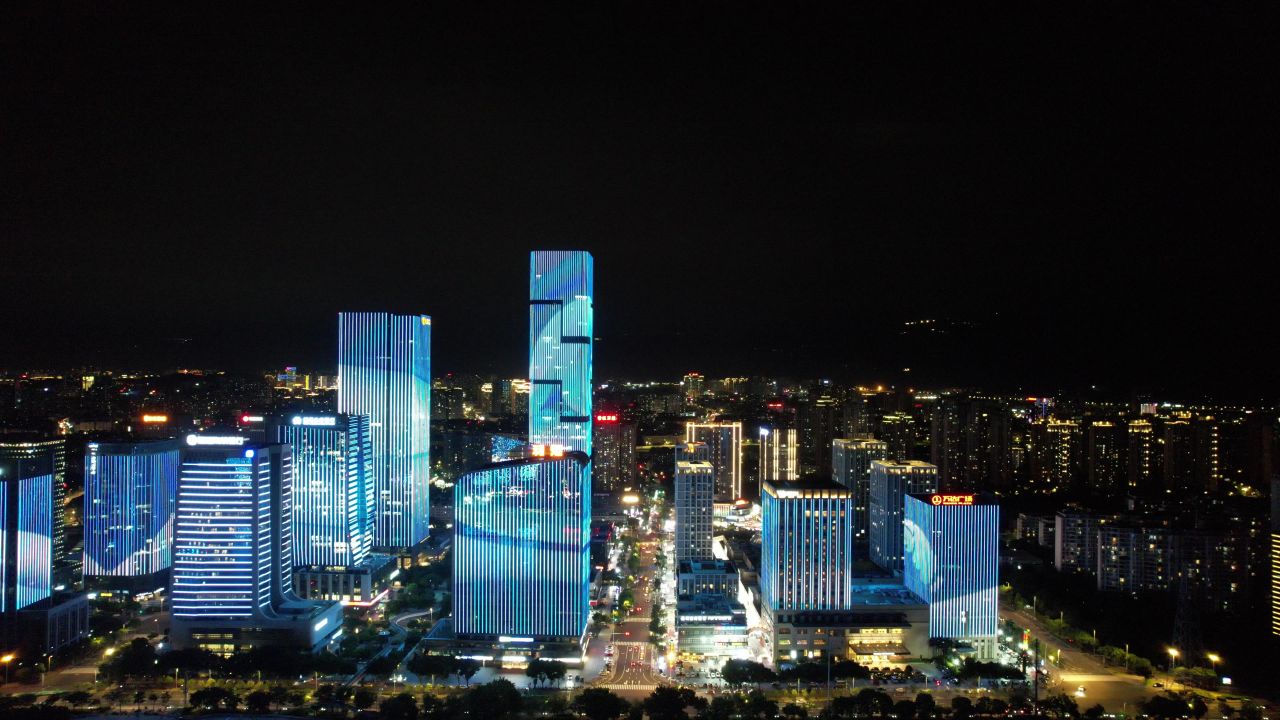 福建福州城市夜景