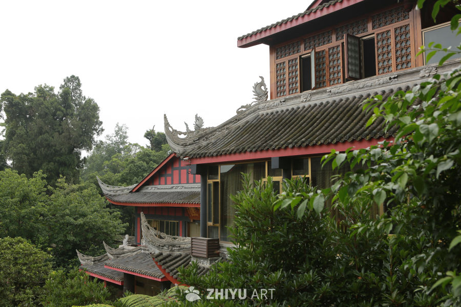 古韵悠悠的飞檐建筑